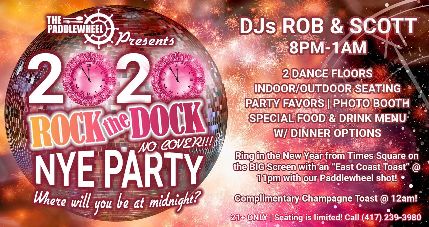 Rock the Dock New Years Eve Party! - The Paddlewheel Pub on Lake Taneycomo, Branson MO